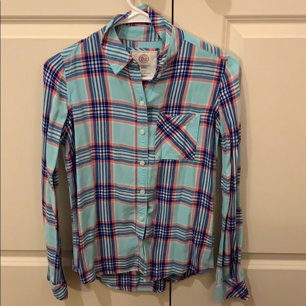Plaid button up shirt